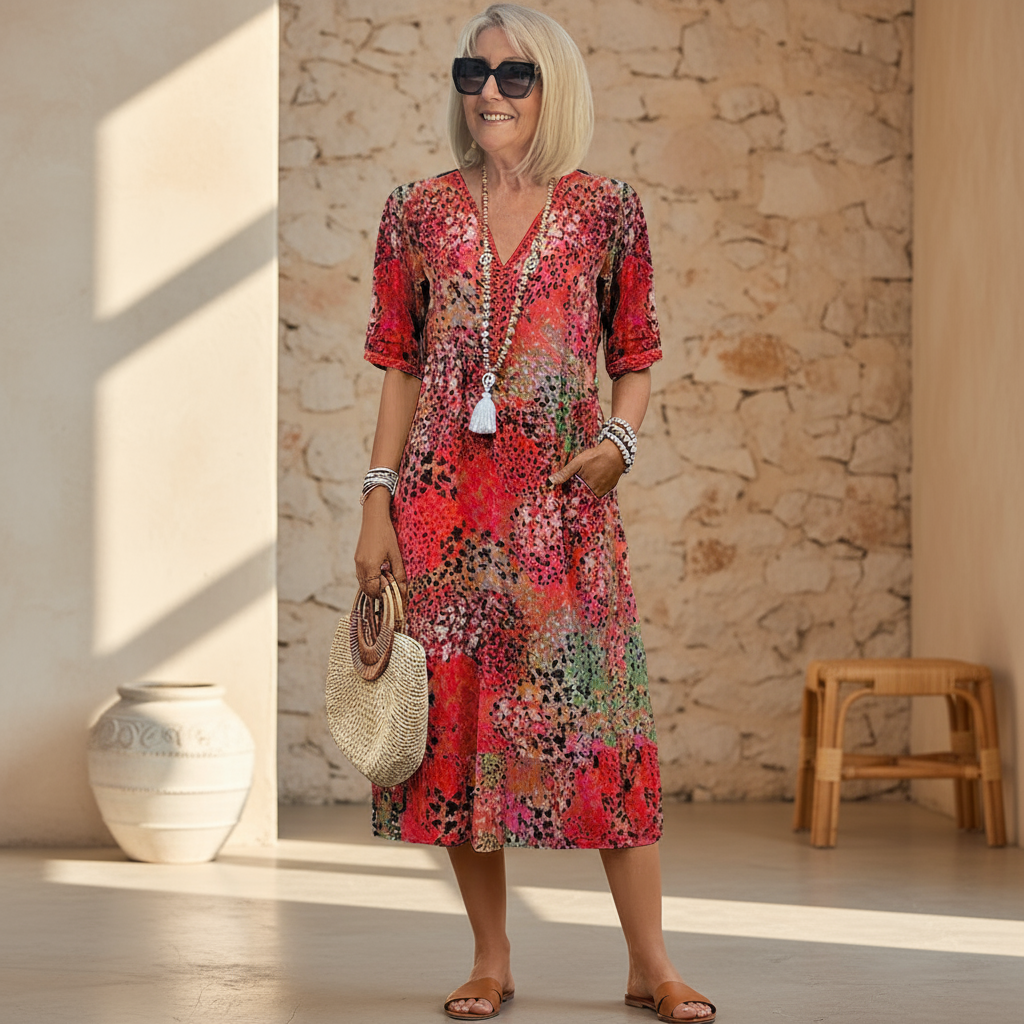 VERONICA | RADIANT MIDI DRESS