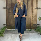 Lucía | Cozy Long Cardigan and Wide-Leg Pants Duo Set
