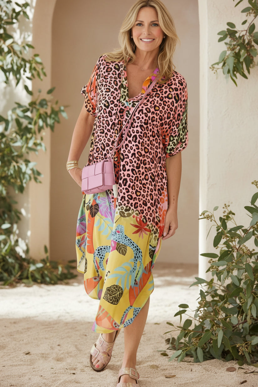 Leopard Print Dress by EVA