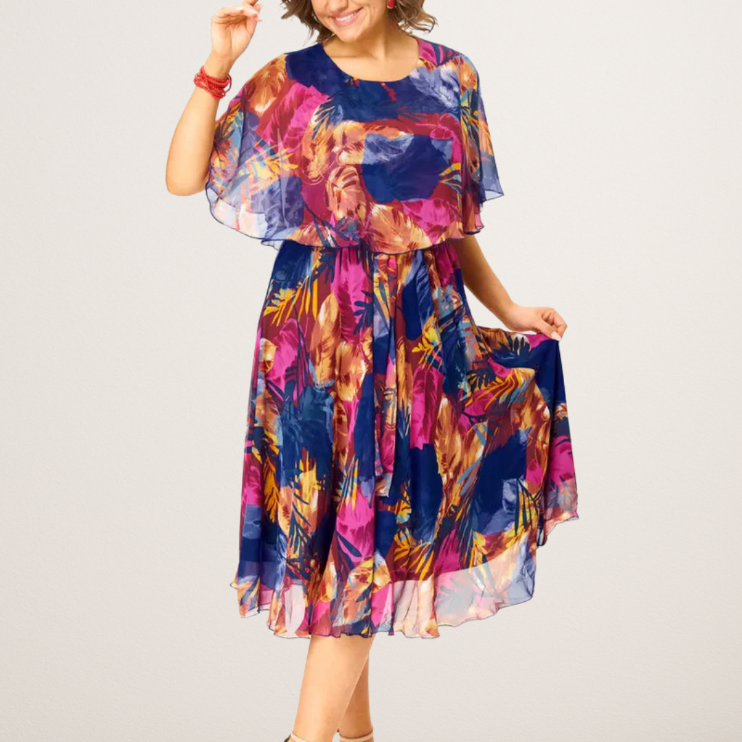 BARBARA | PLUS SIZE CHIFFON DRESS FOR ULTIMATE COMFORT