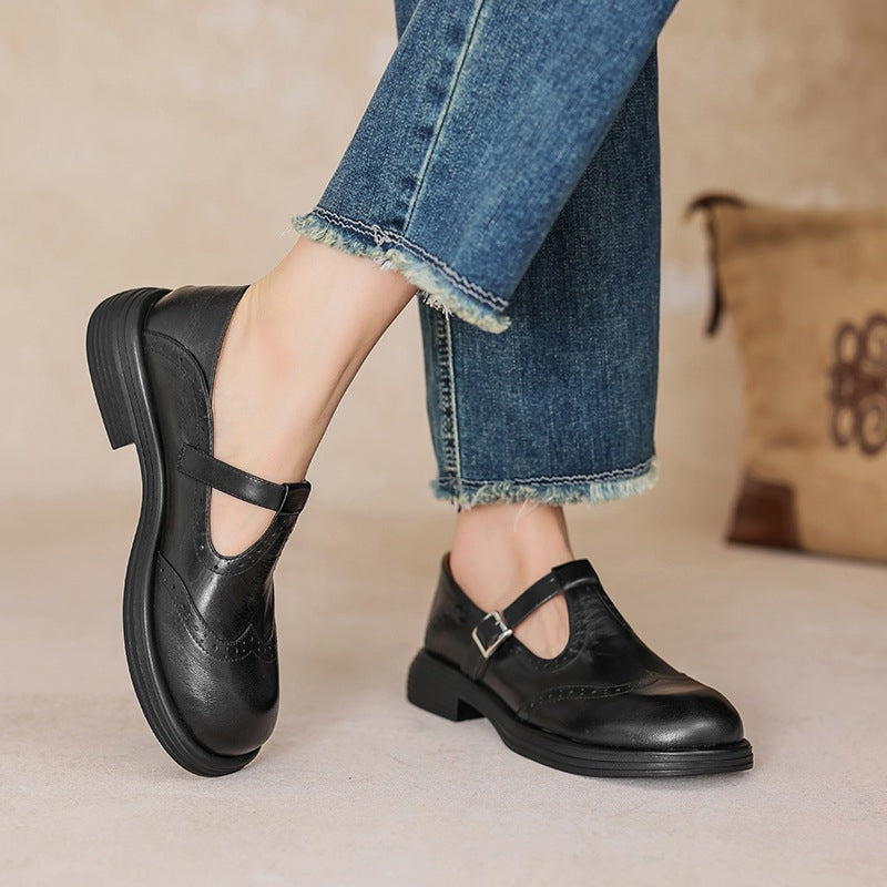 Talvanna | Chic Leather Mary Janes for Everyday Wear