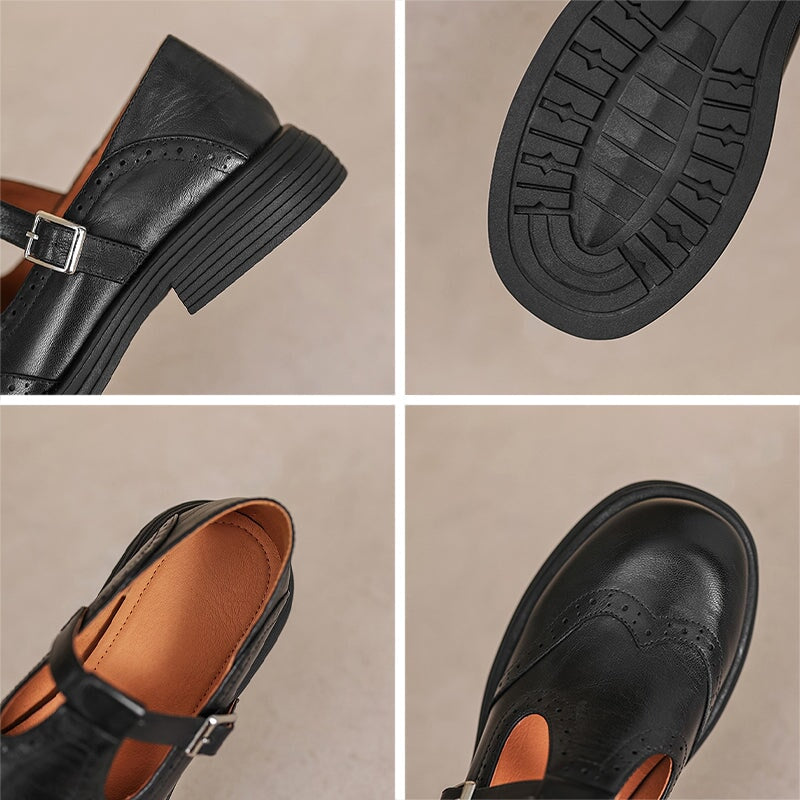 Talvanna | Chic Leather Mary Janes for Everyday Wear