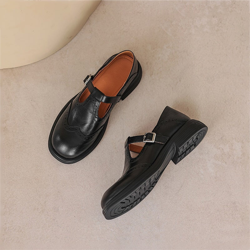 Talvanna | Chic Leather Mary Janes for Everyday Wear