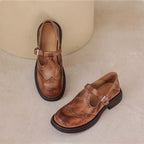 Elvara | Chic Leather Mary Jane Shoes