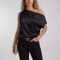 Camilla – Stylish One-Shoulder Casual Blouse
