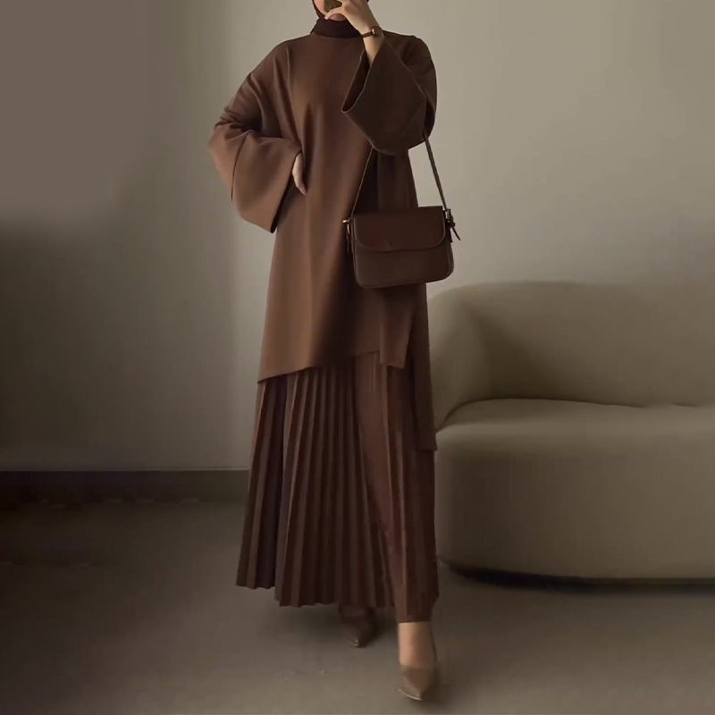 OPHELIE™ - Stylish Pleated Two-Piece Ensemble