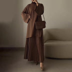 OPHELIE™ - Stylish Pleated Two-Piece Ensemble