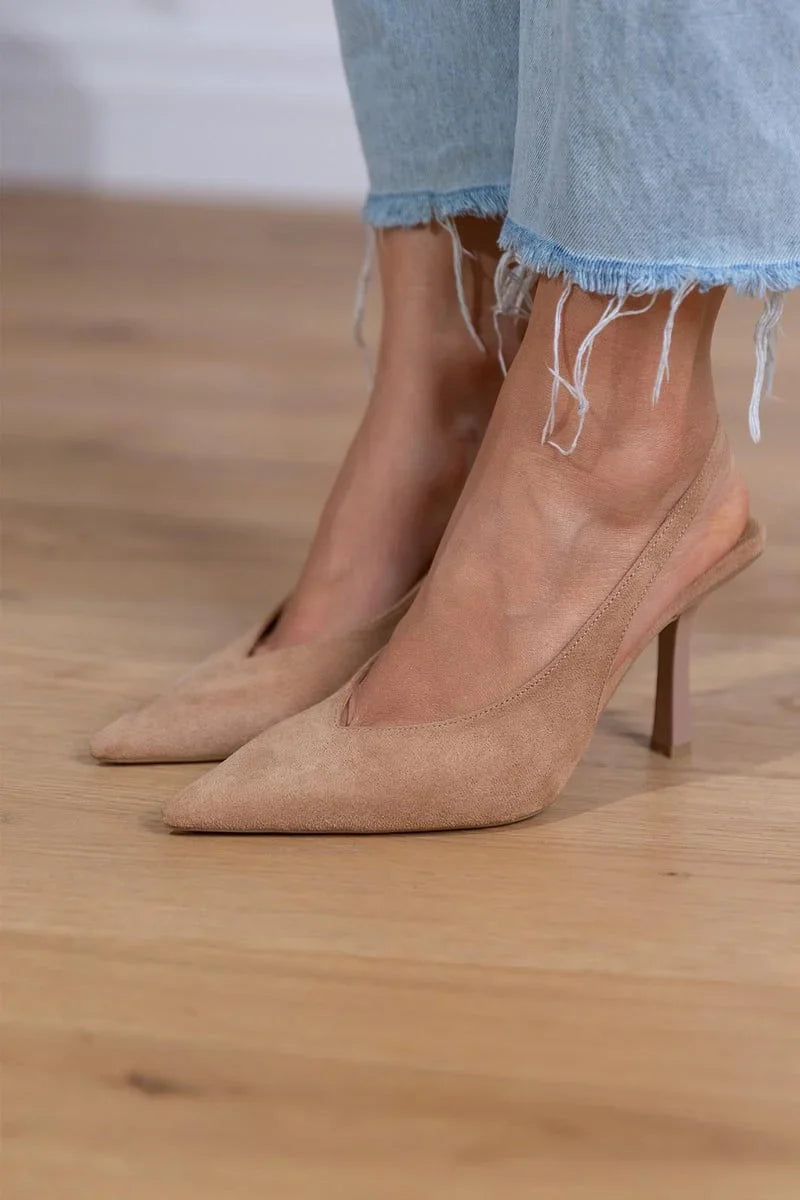 Malena | Low Heels in Beige