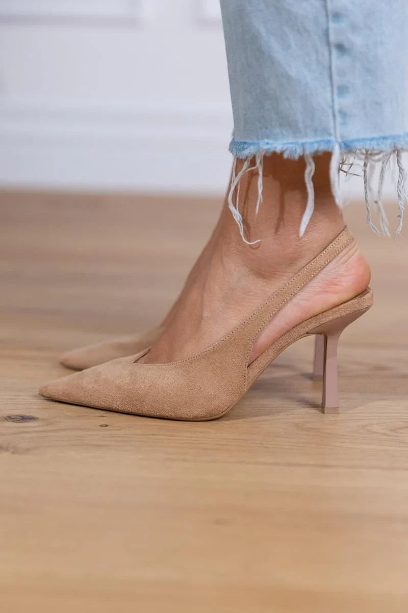 Malena | Low Heels in Beige